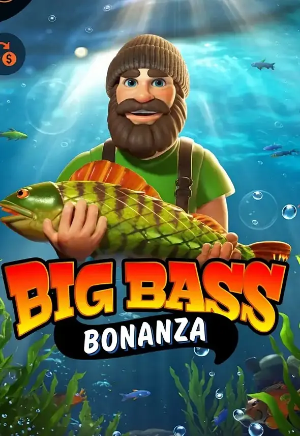 Fishing themed online slot game with bearded man