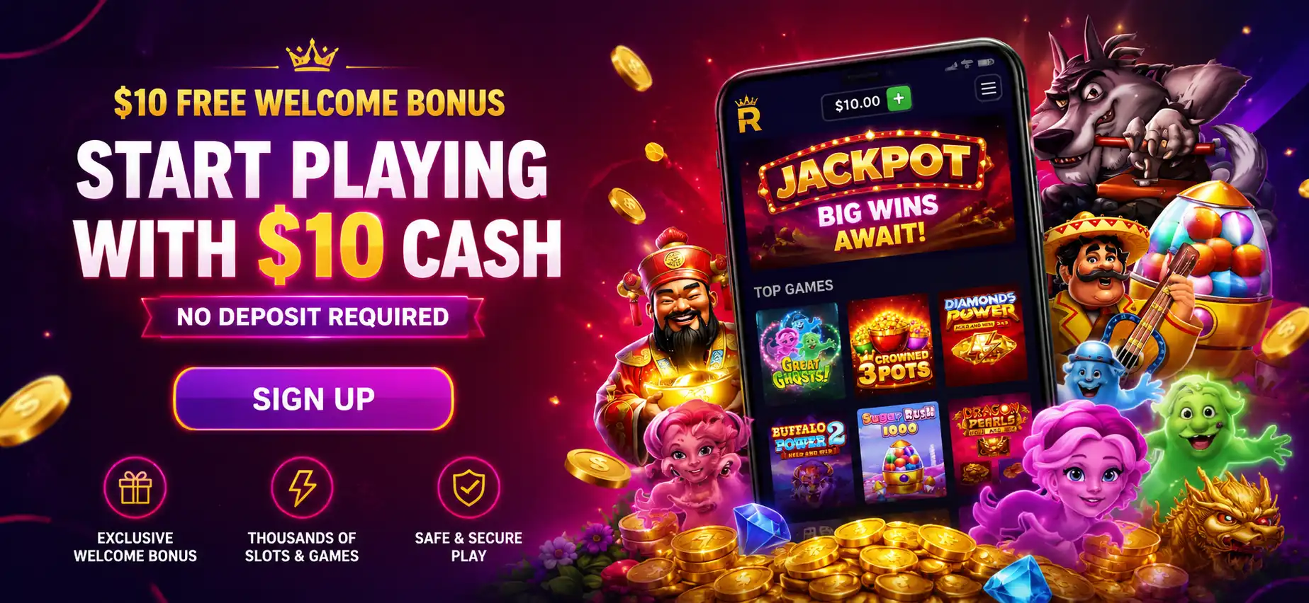 Online casino jackpot big wins await signup offer